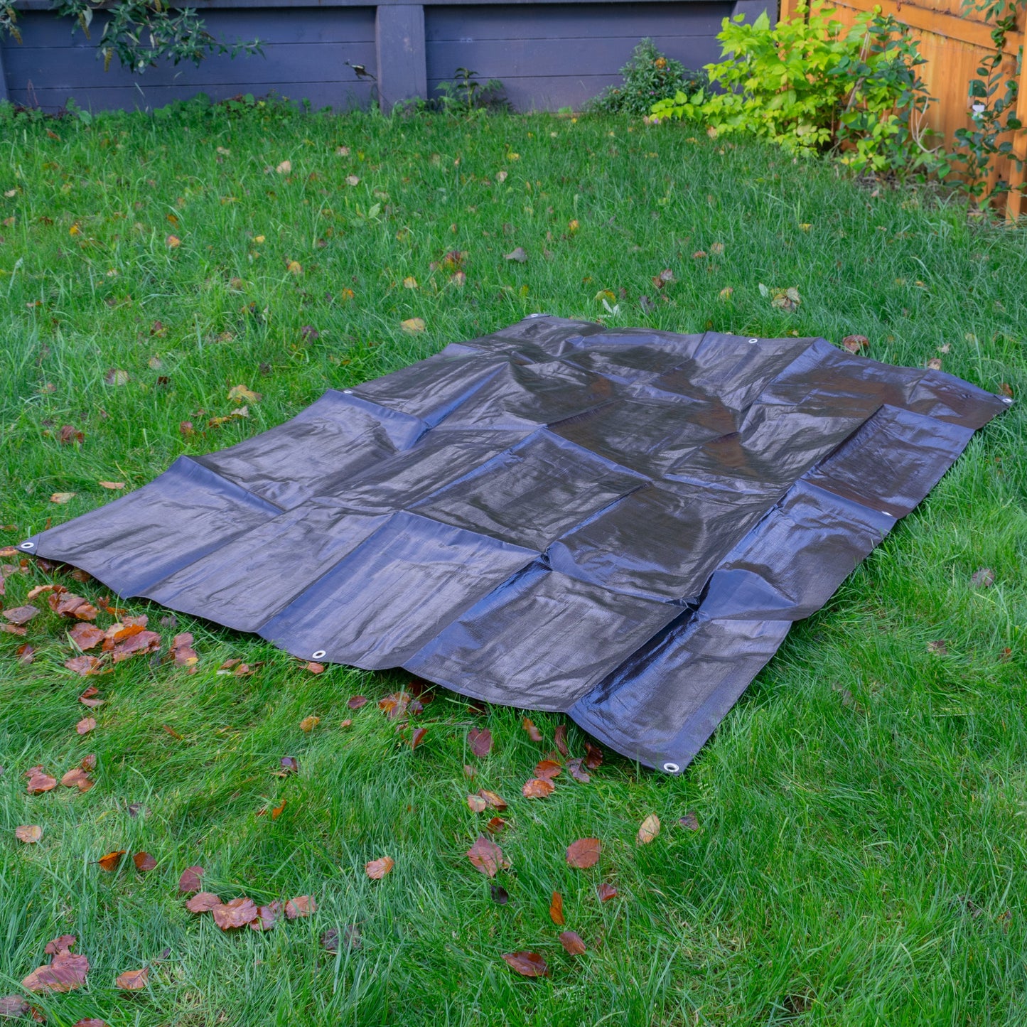 Black/Silver L-Grade Tarpaulin 2m x 3m