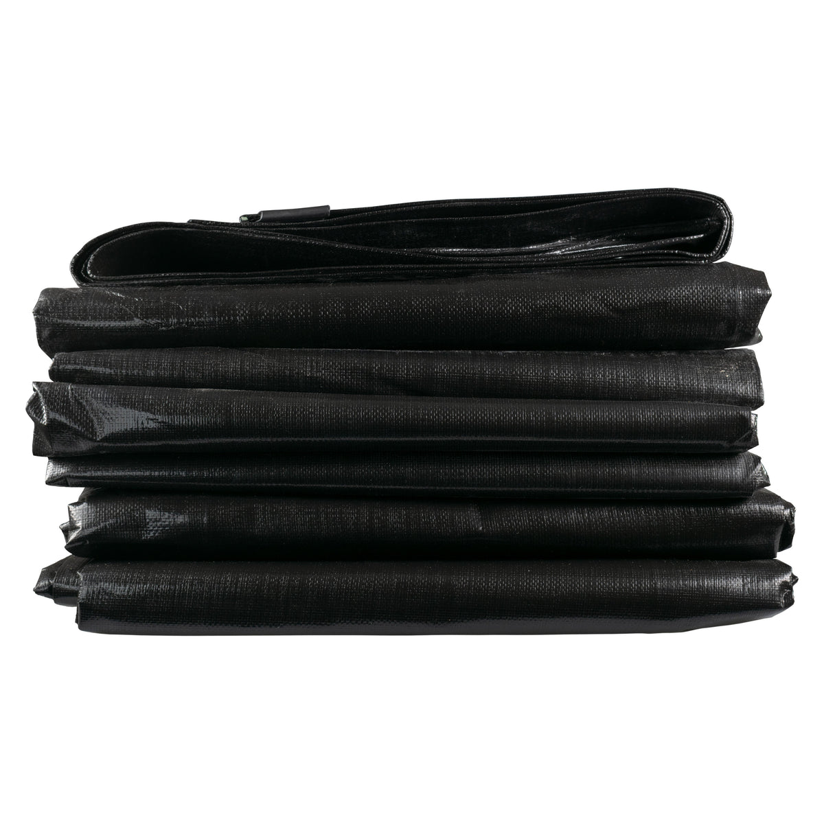 Black/Silver L-Grade Tarpaulin with 10m of 6mm Bungee Rope and 10 x Slide Type Tarp Clips