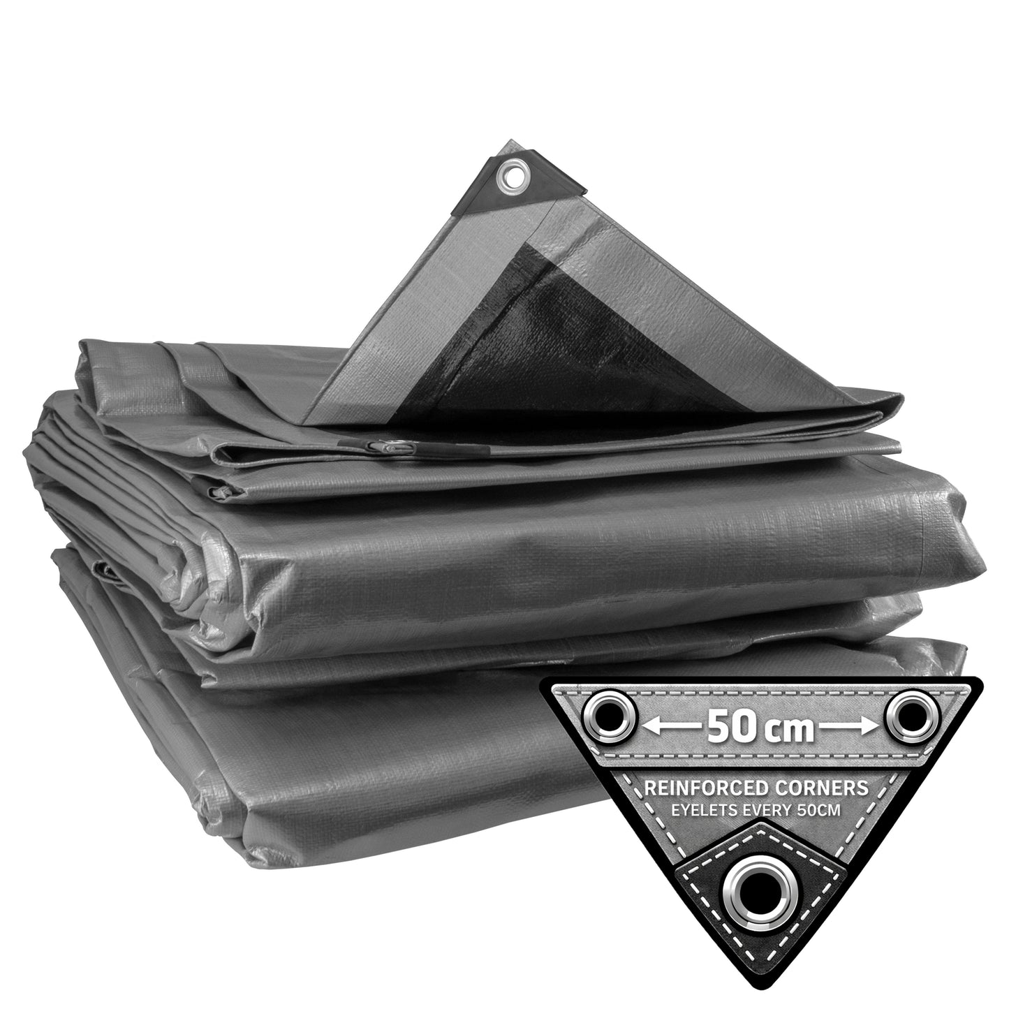 Silver XL-Grade Tarpaulin 4m x 5m