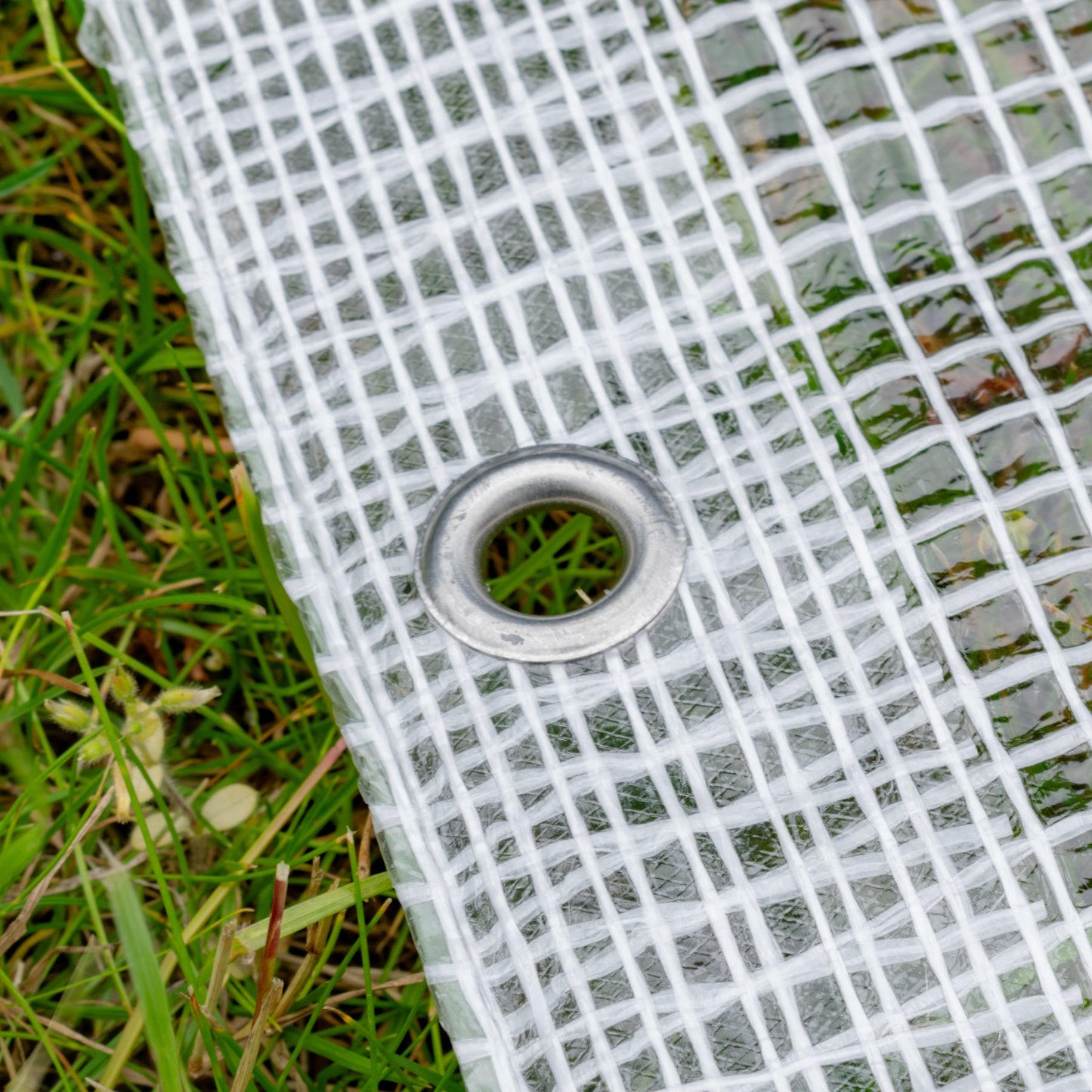 Clear XL-Grade Tarpaulin 3m x 4m Waterproof Tarpaulin Cover Outdoor Ground Sheet