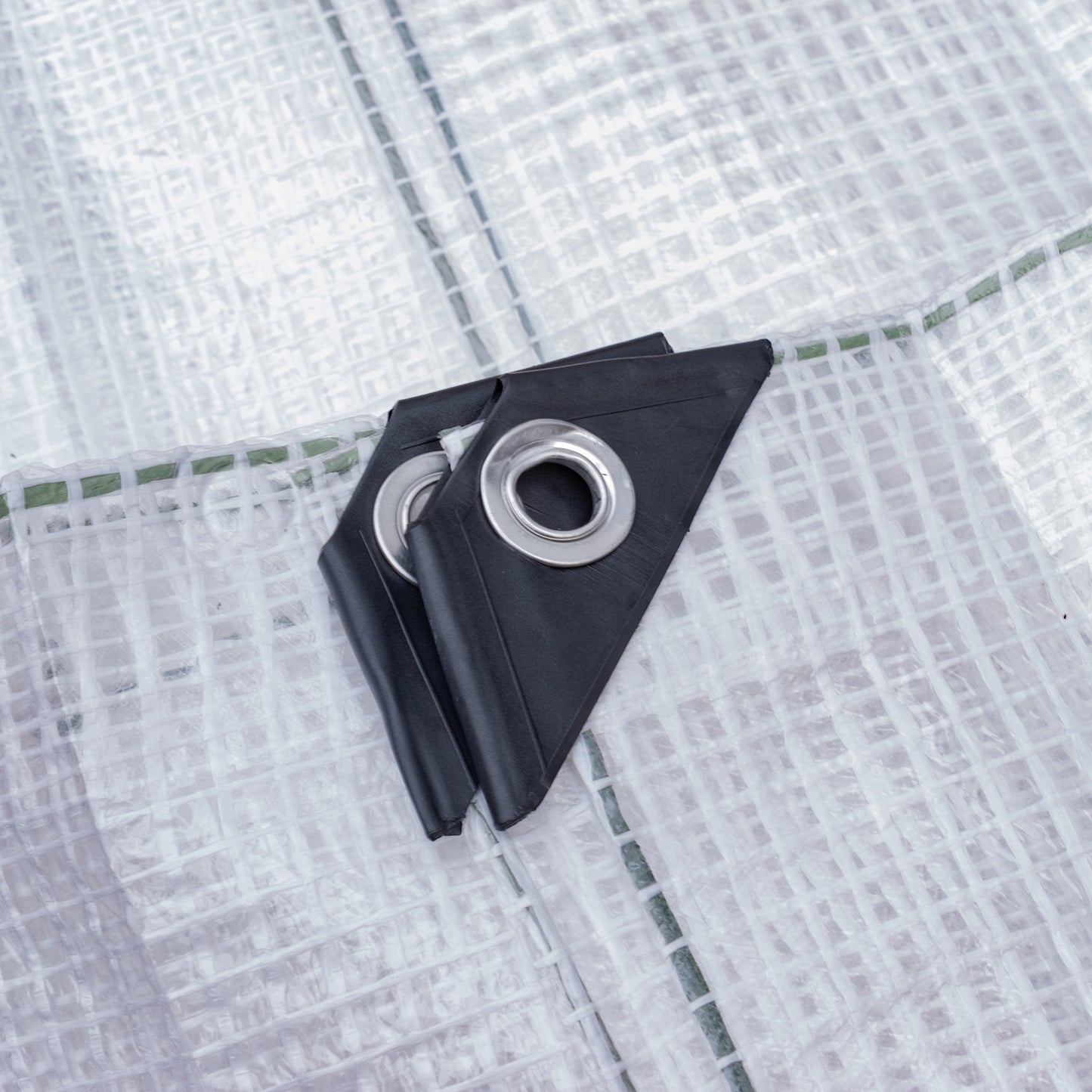 Clear XL-Grade Tarpaulin with 10 Metres of 6mm Bungee Rope