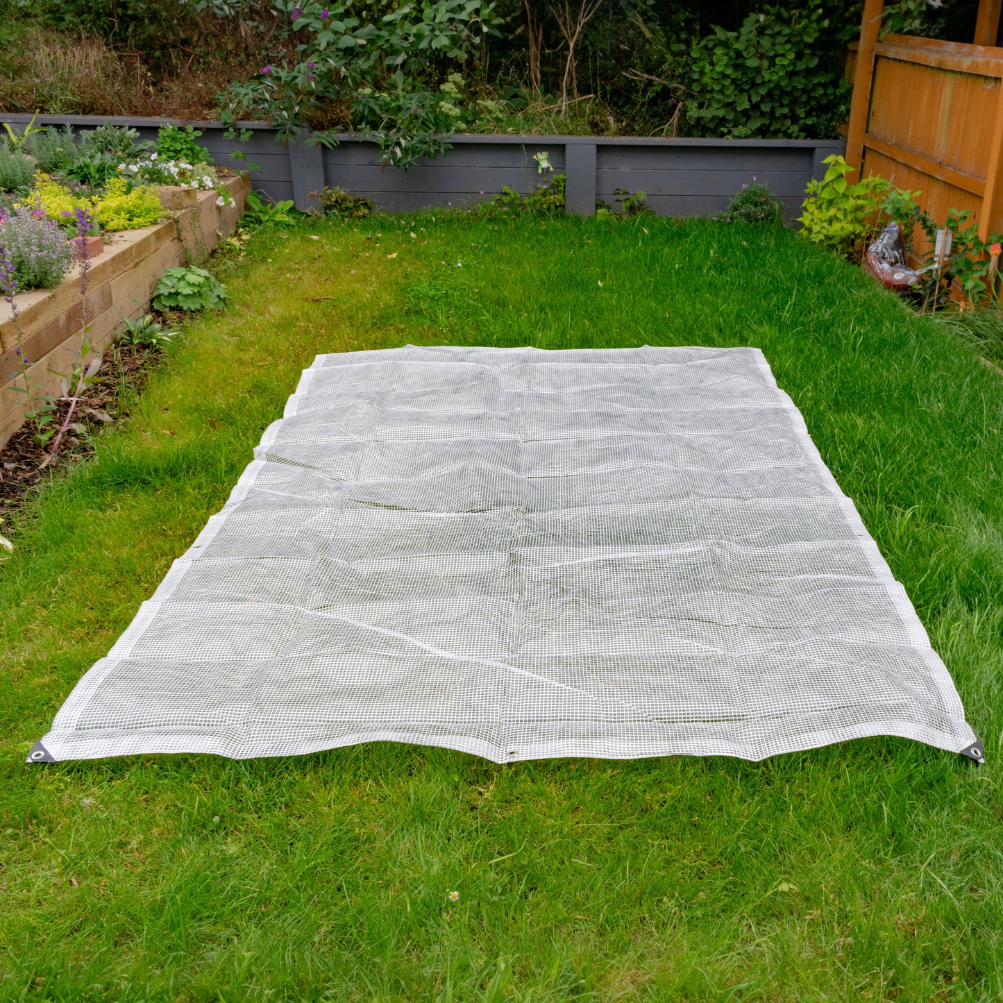 Clear XL-Grade Tarpaulin with 10 Metres of 6mm Bungee Rope