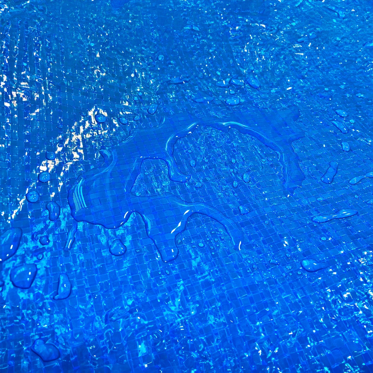 Blue S-Grade Tarpaulin 1m x 1m Waterproof Tarpaulin Cover Outdoor Ground Sheet
