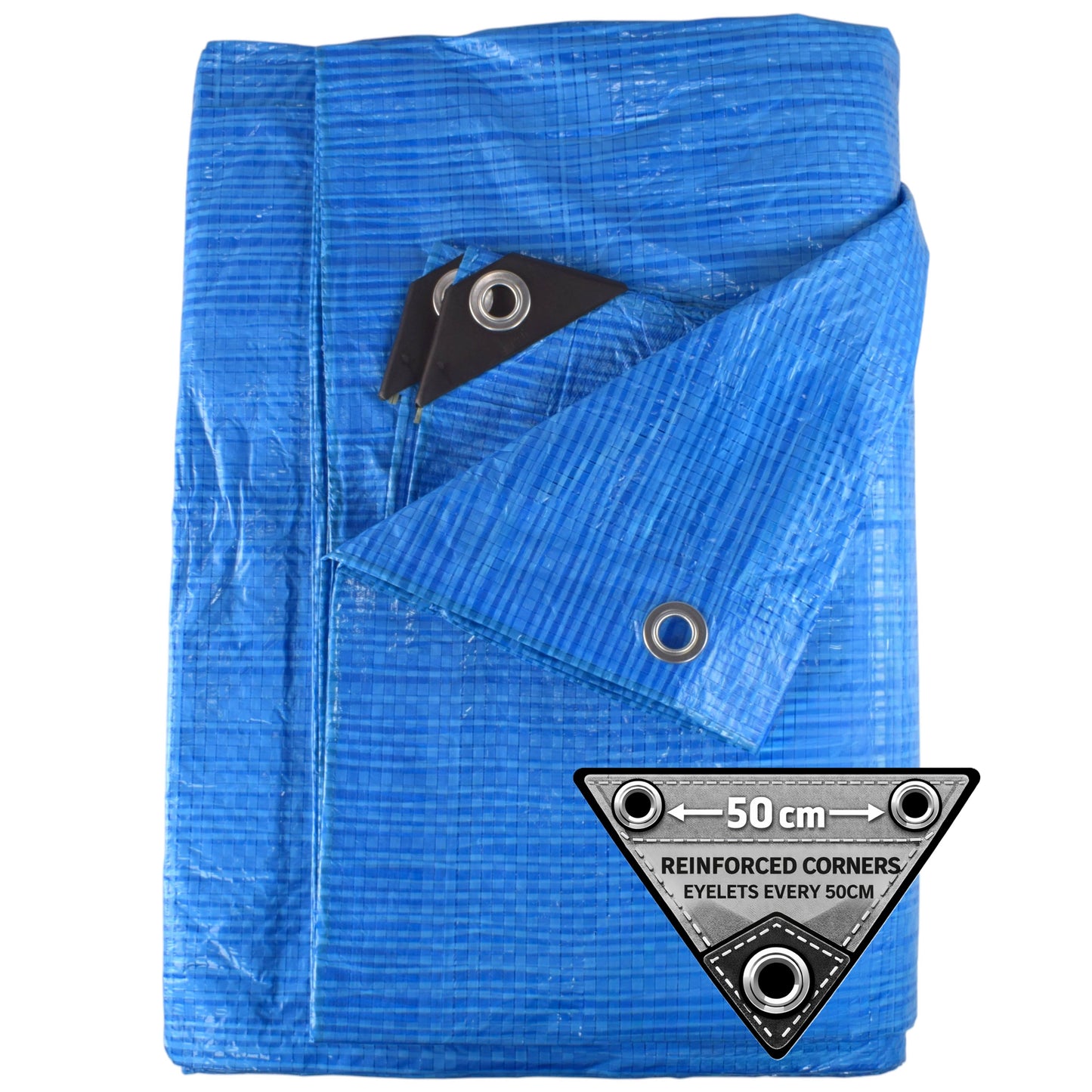 Blue S-Grade Tarpaulin 6m x 8m