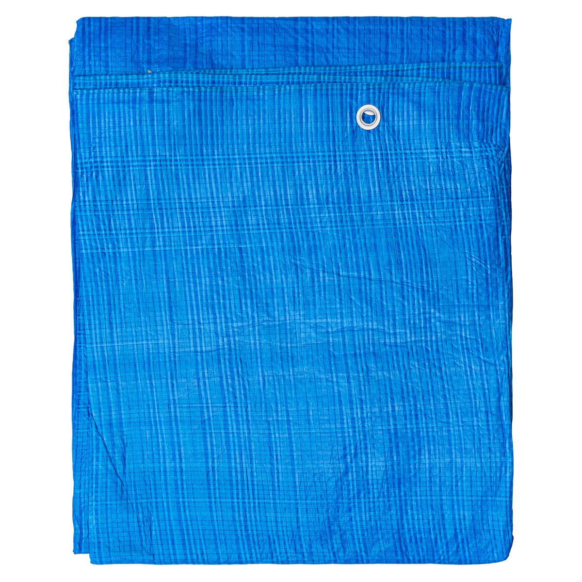 Blue S-Grade Tarpaulin with 10m of 6mm Bungee Rope and 10 x Slide Type Tarp Clips