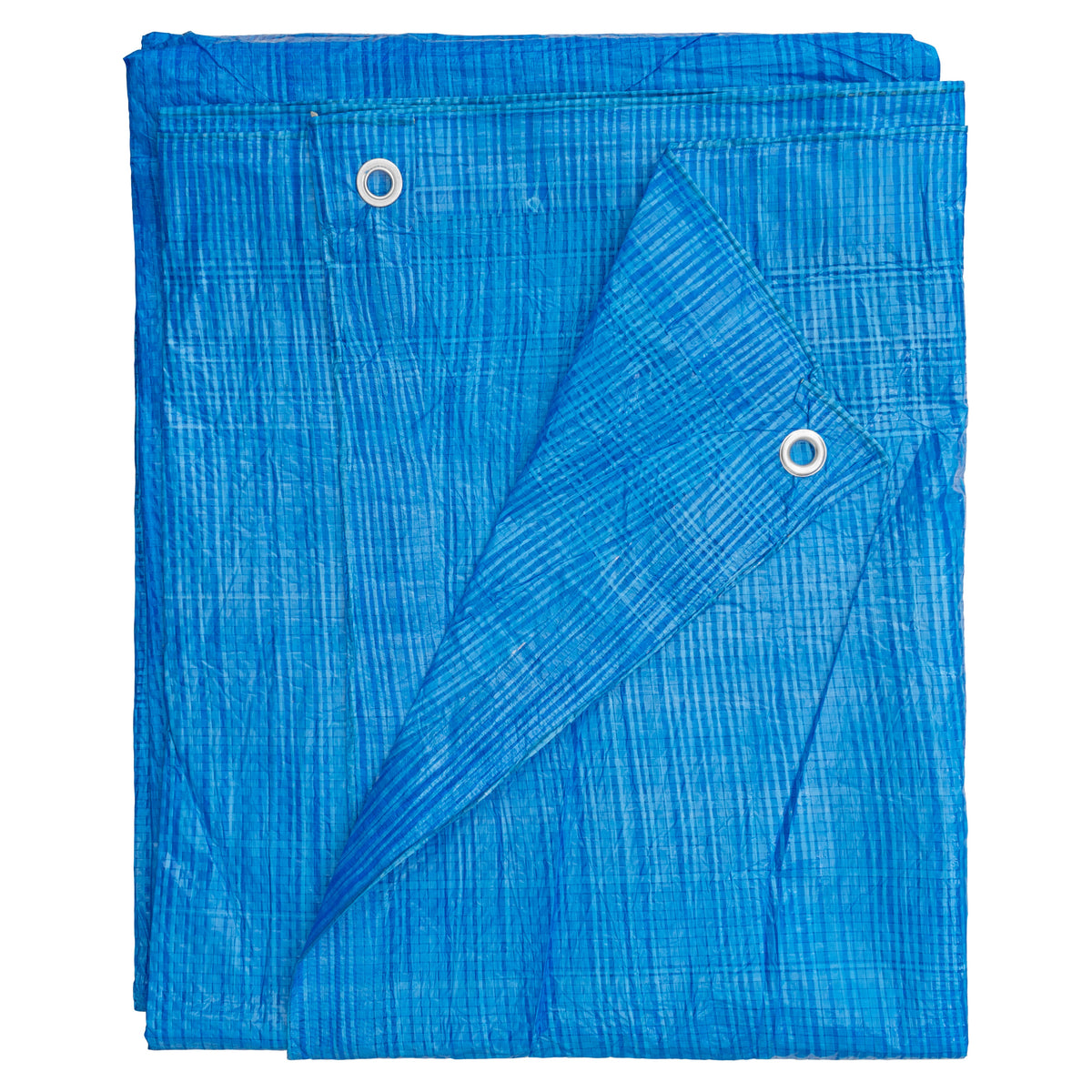 Blue S-Grade Tarpaulin with 10 x 4" Bungee Balls (Black)