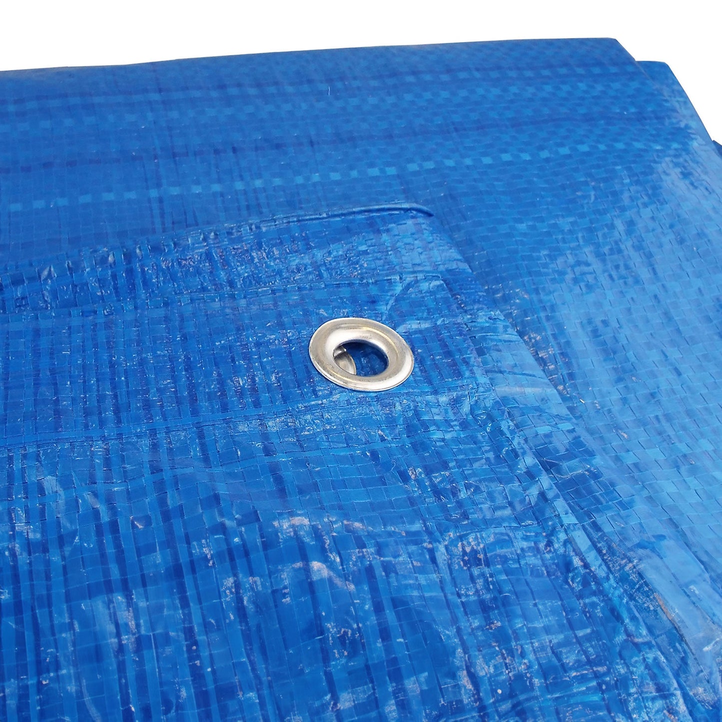 Blue S-Grade Tarpaulin 1m x 1m Waterproof Tarpaulin Cover Outdoor Ground Sheet