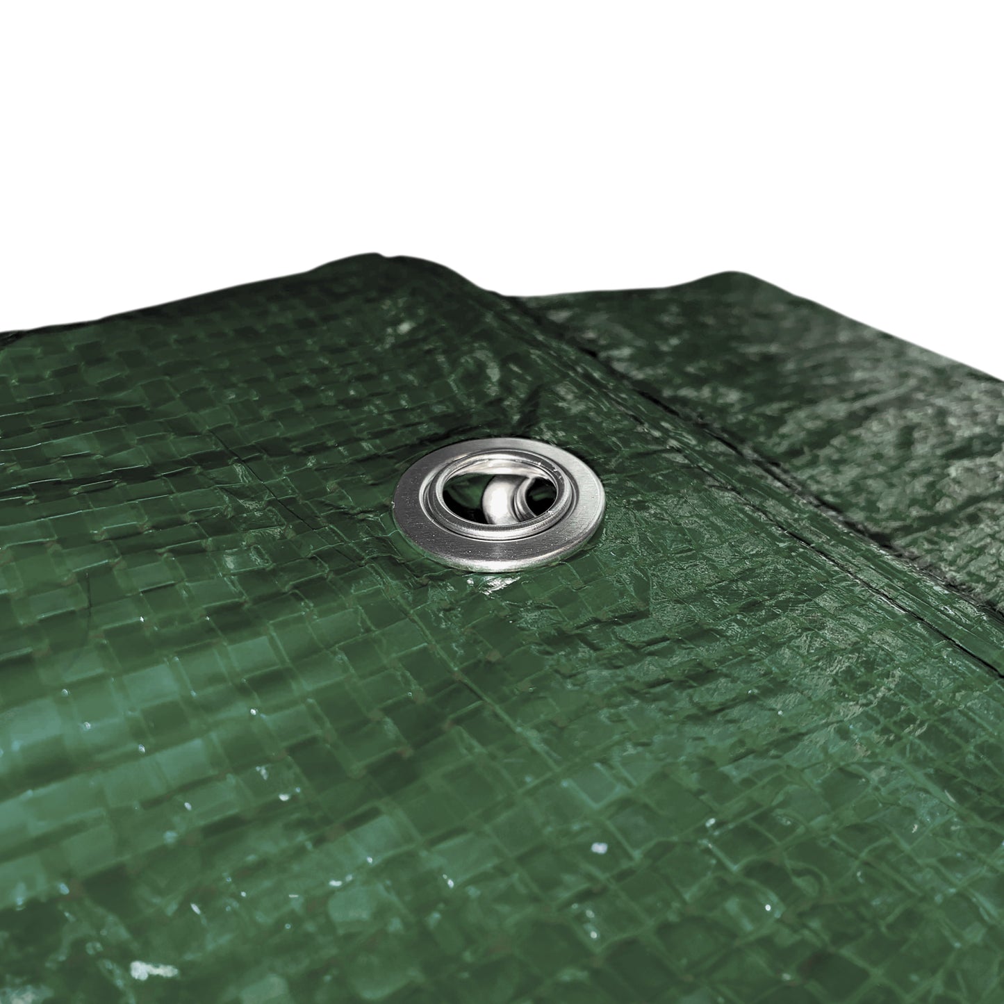 Green S-Grade Tarpaulin with 10 x 4" Bungee Balls (Black)