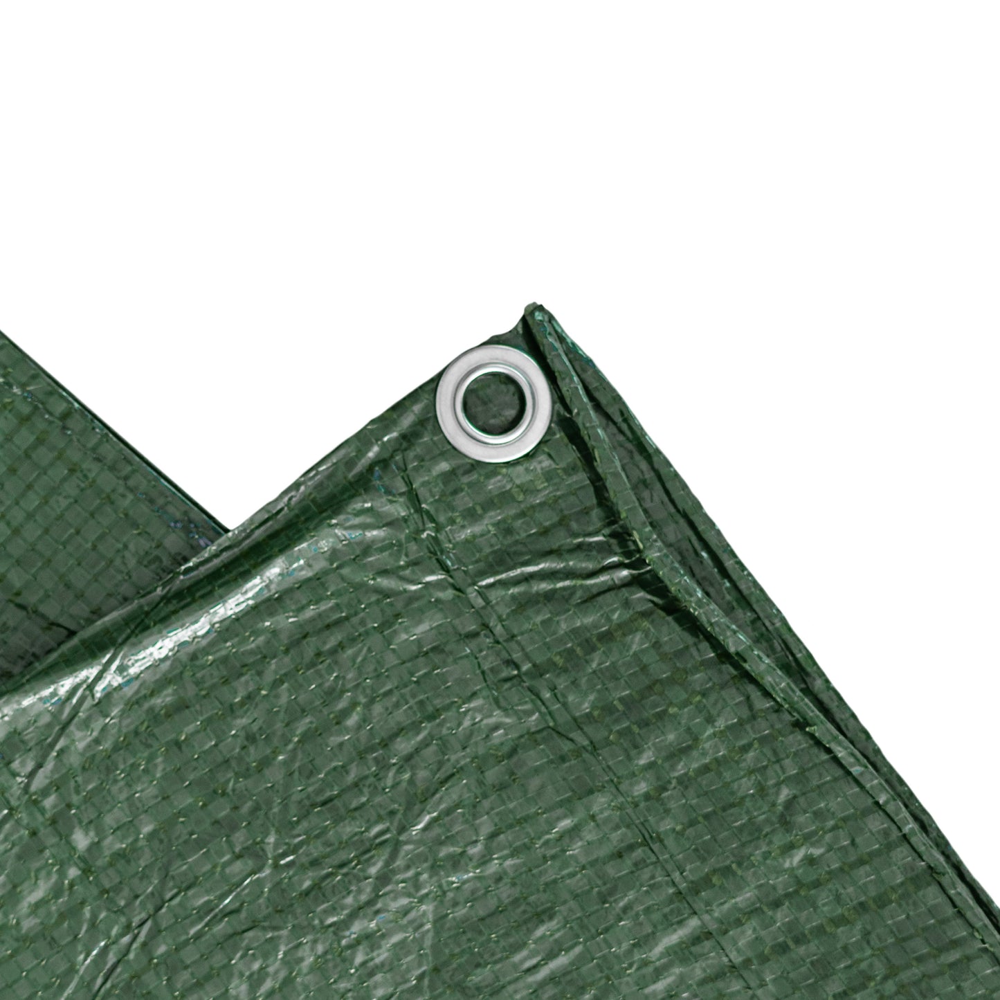 Green S-Grade Tarpaulin 1m x 1m Waterproof Tarpaulin Cover Outdoor Ground Sheet