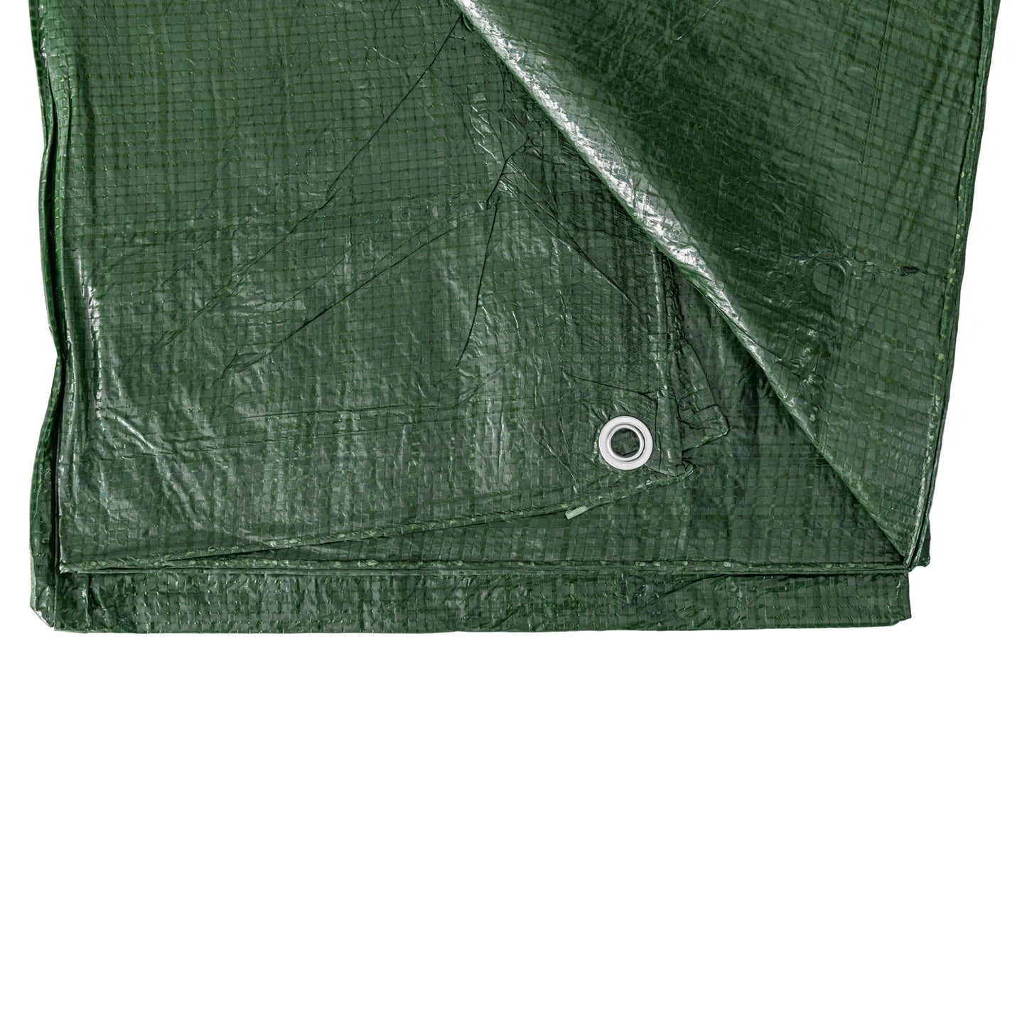 Green S-Grade Tarpaulin 1m x 1m Waterproof Tarpaulin Cover Outdoor Ground Sheet