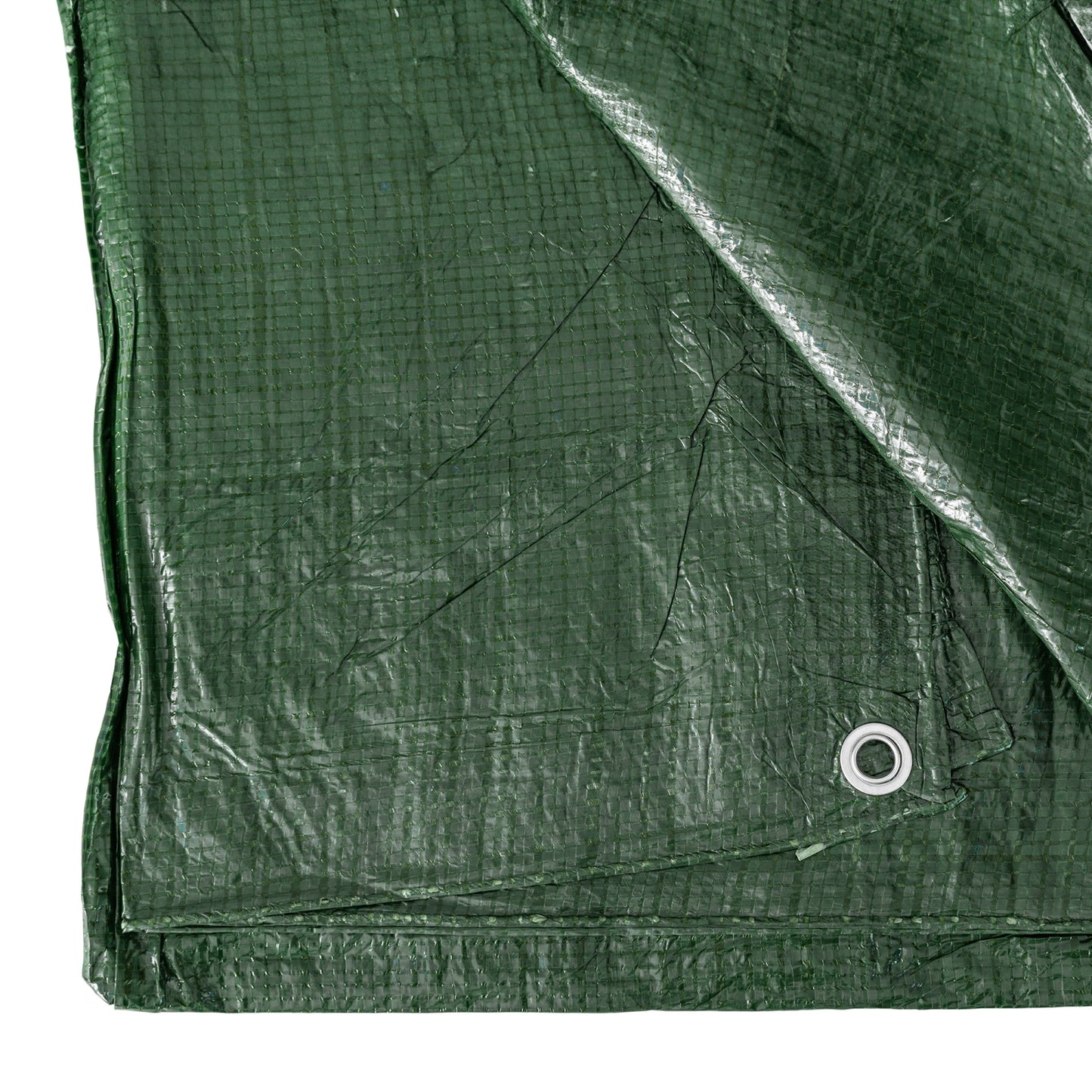 Green S-Grade Tarpaulin with 10 x 4" Bungee Balls (Black)
