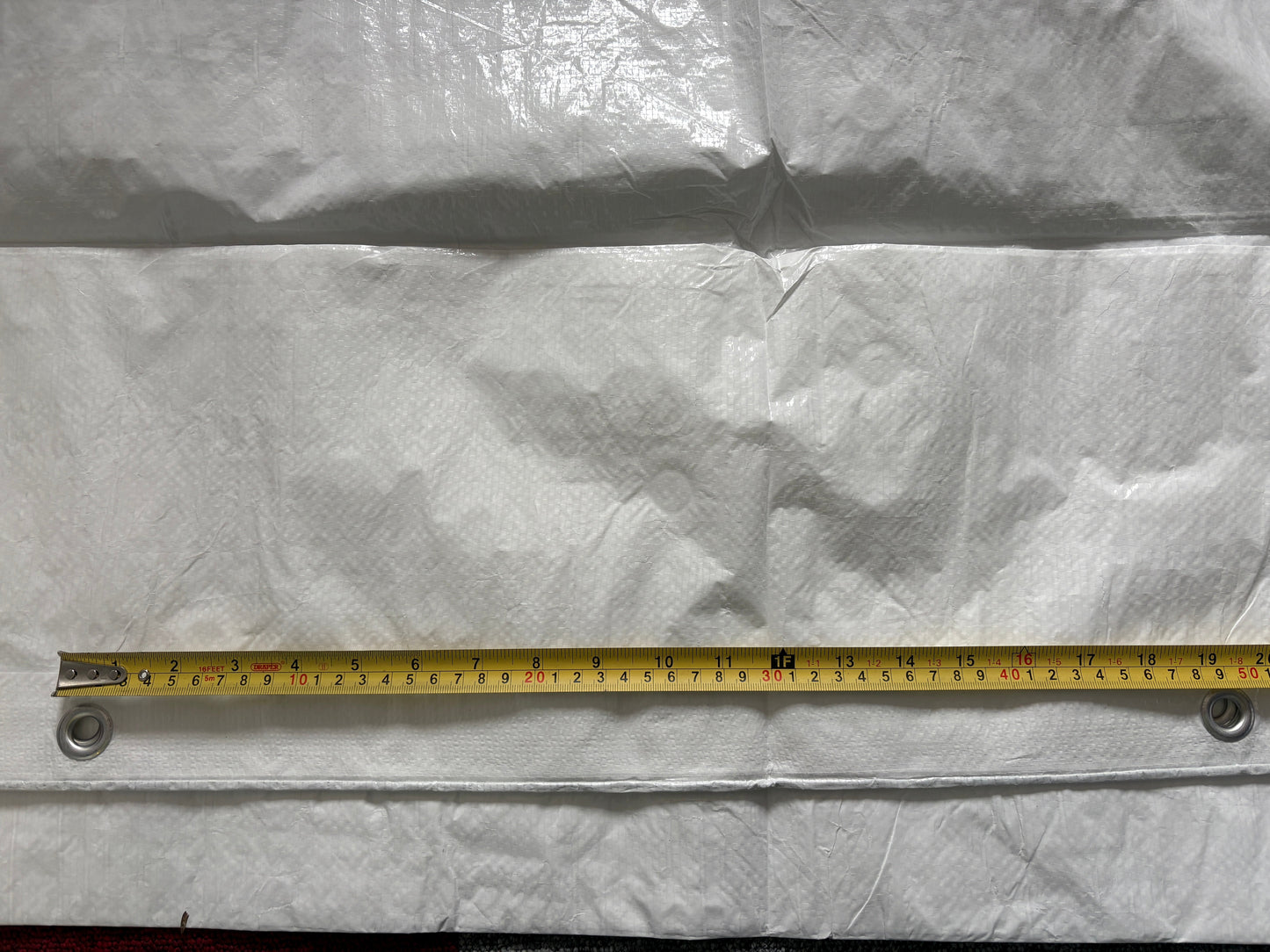 White M-Grade Tarpaulin 4m x 4m