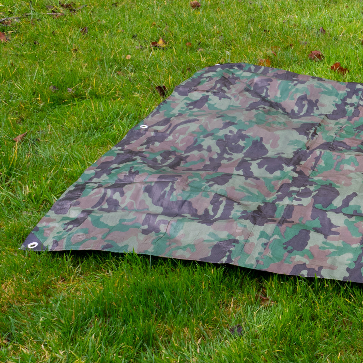 Camouflage M-Grade Tarpaulin 1.5m x 3m BRADAS Outdoor Ground Sheet Outdoor Cover