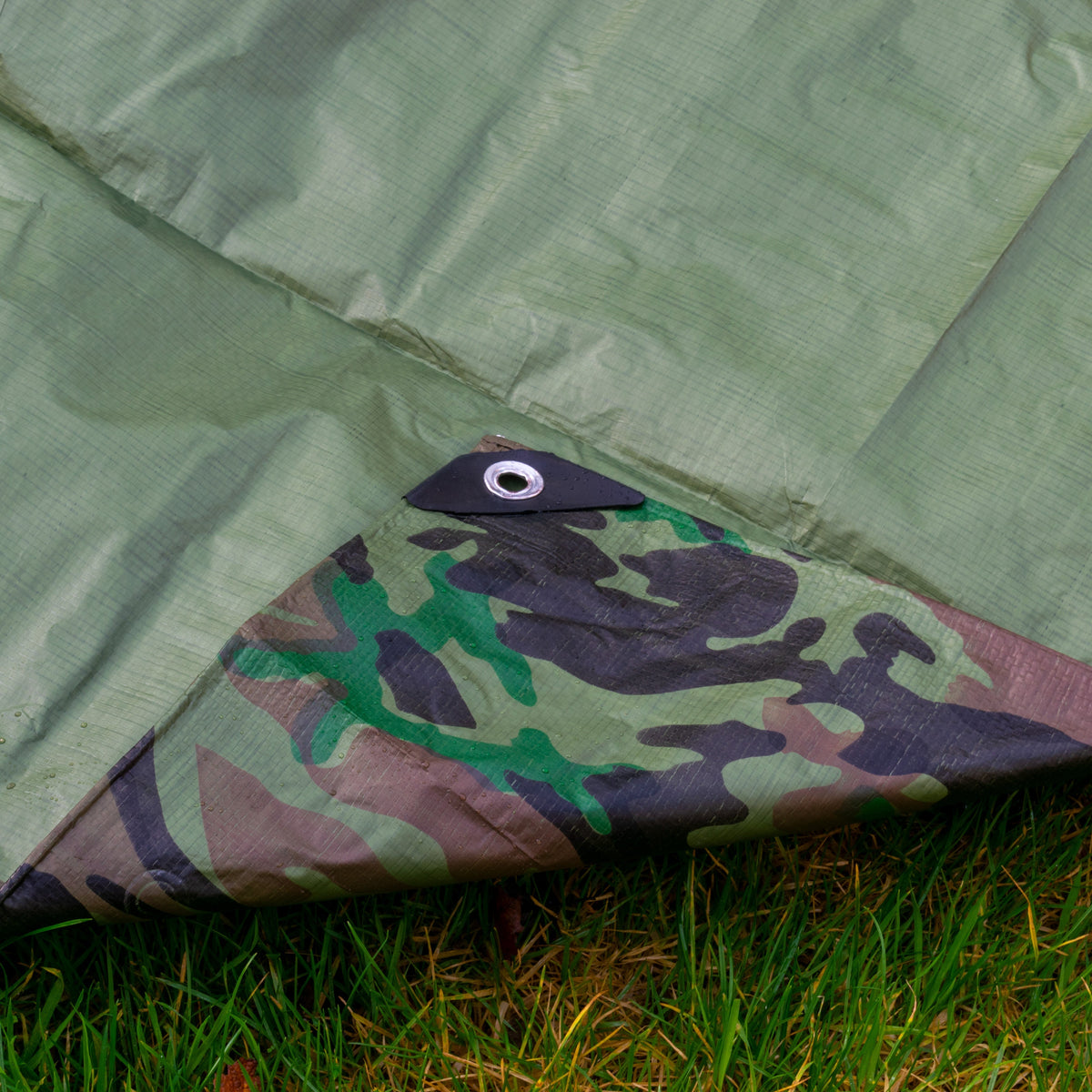 Camouflage M-Grade Tarpaulin 1.5m x 3m BRADAS Outdoor Ground Sheet Outdoor Cover
