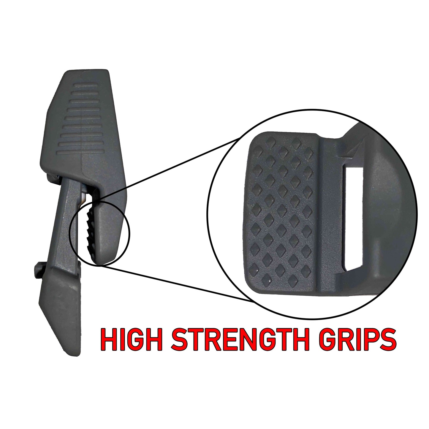 Tarp Clip Gray Slide Type Pack of 10