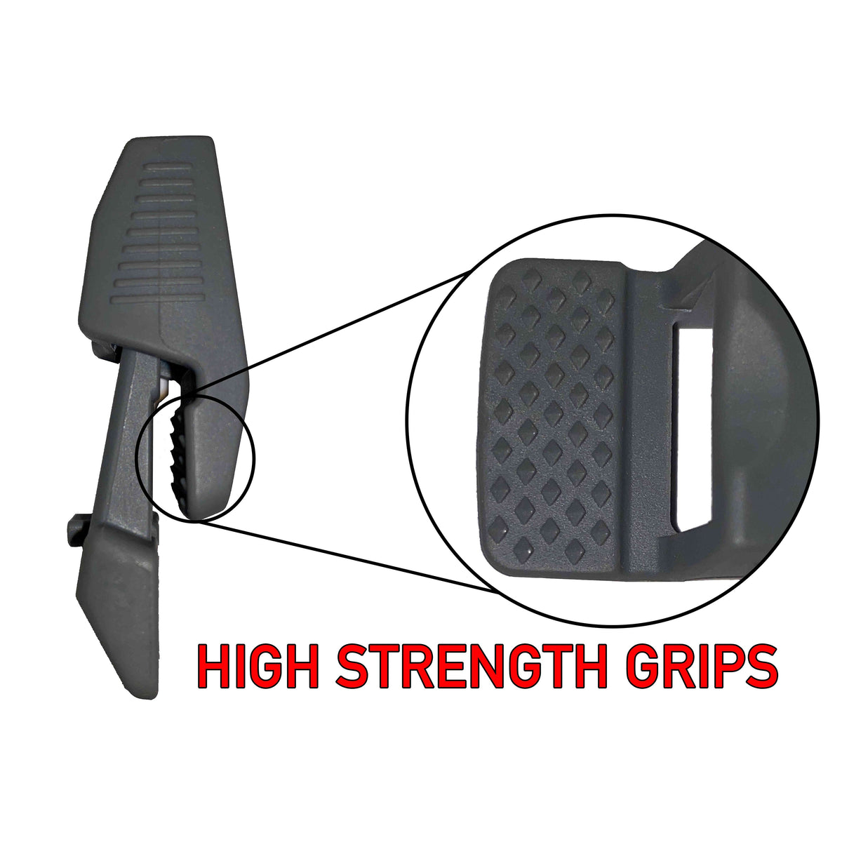 Tarp Clip Gray Slide Type Pack of 10