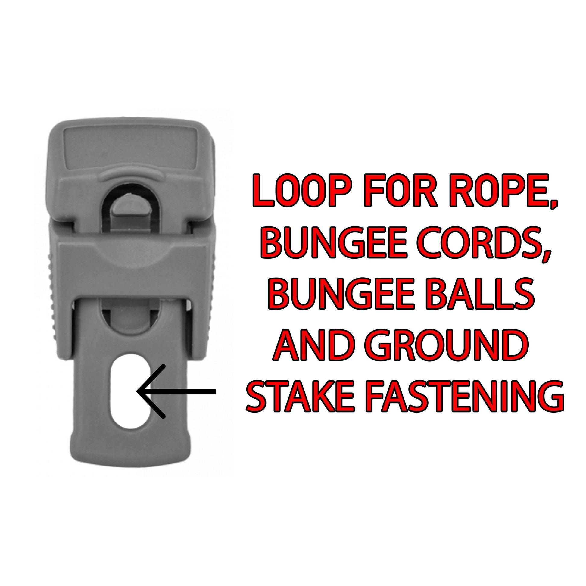 Tarp Clip Gray Slide Type Pack of 10