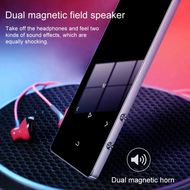 1.8 inch Touch Screen Metal Bluetooth MP3 MP4 Hifi Sound Music Player, Rose Gold, Black