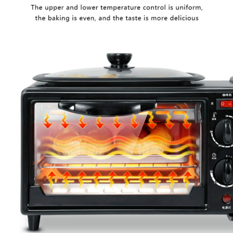 3-in-1 Breakfast Maker – Coffee Machine, Frying Pan & 9L Mini Oven
