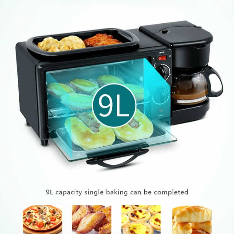 3-in-1 Breakfast Maker – Coffee Machine, Frying Pan & 9L Mini Oven