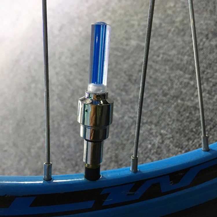 10 PCS LED Bicycle Lights Wheel Tire Valve Caps Bike Accessories Cycling Lantern Spokes Lamp(Green)
