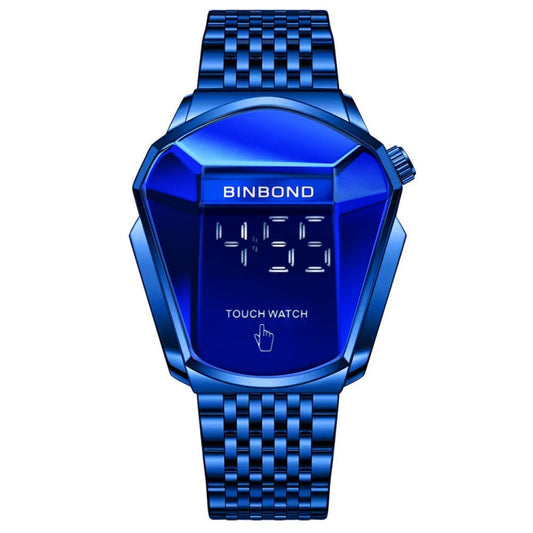BINBOND Locomotive Concept Touch Screen Steel Belt Watch Men Live Black Technology Watch, Touch Screen Blue Steel Blue, Touch Screen Black Steel Blue, Touch Screen White Steel Blue, Touch Screen Full Gold Blue