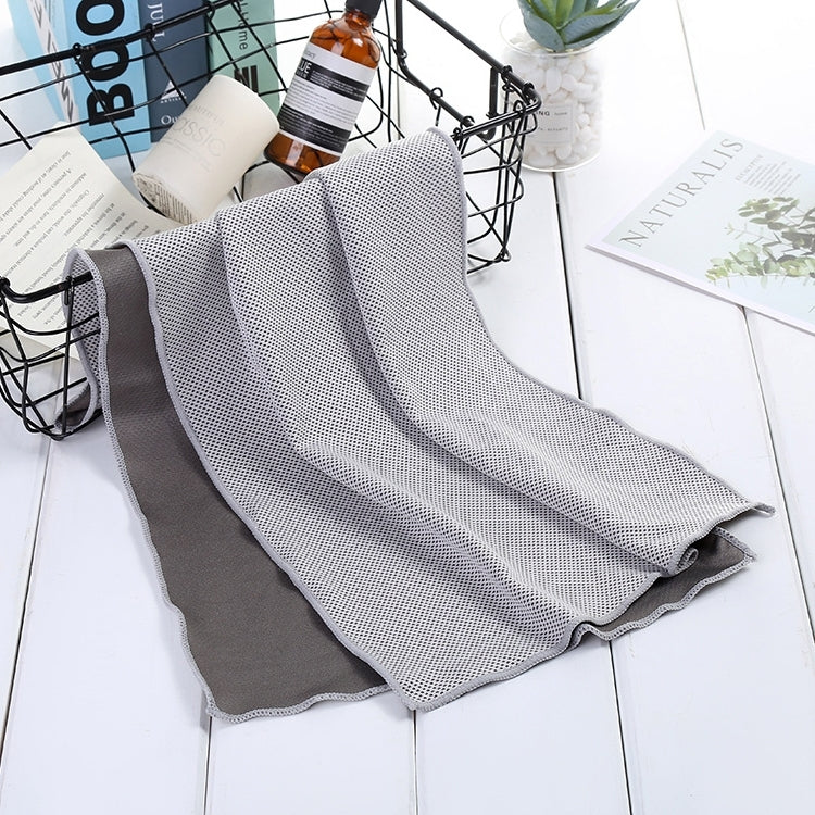 Absorbent Polyester Quick-drying Breathable Cold-skinned Fitness Sports Portable Towel, 30x100 Round Cask, 40x80 Rope Cup