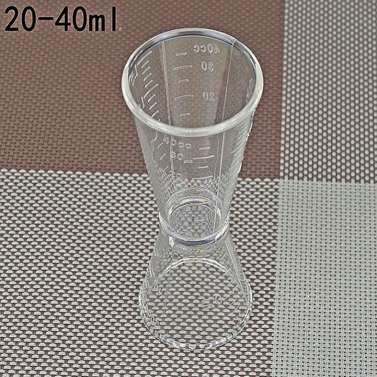 2 PCS PC Small Measuring Cup Device Double-headed Graduated Milk Tea Scale Cup Oz Measuring Tool, Large