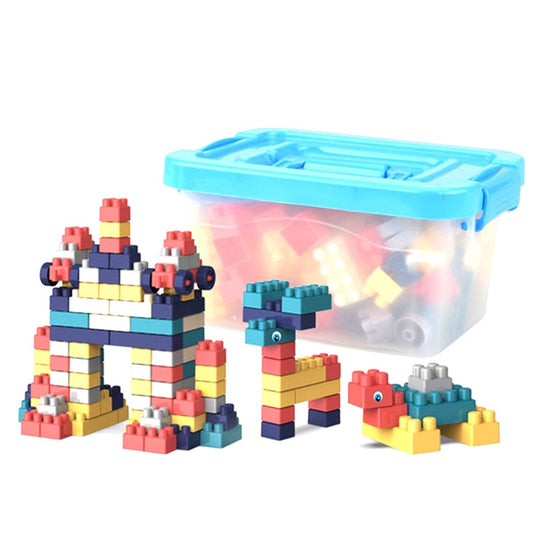 Children Creative Assembling Large Particles of Building Blocks DIY Educational Toys, Random Color Delivery, 100 PCS, 220 PCS, 300 PCS, 400 PCS