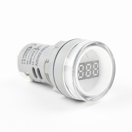 AD16-22DSV  Mini Digital Display 60-500V General Indicator AC Voltmeter, Open Hole: 22mm, 60-500V White, 60-500V Red, 60-500V Green, 60-500V Yellow, 60-500V Blue
