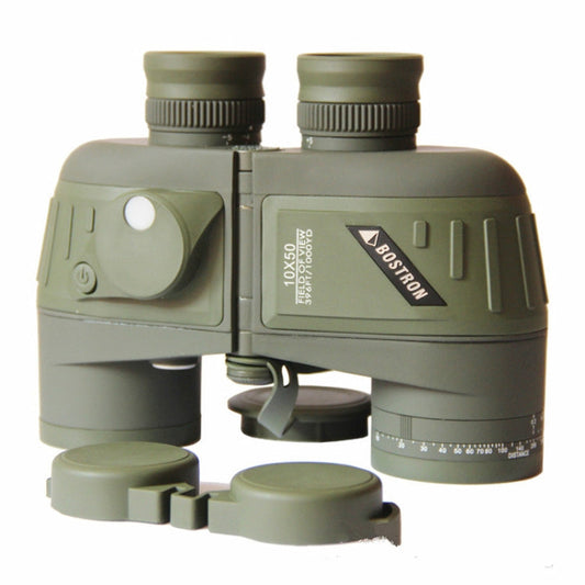 Bostron Telescope High-definition Navigation Floating 10X50 with Compass Waterproof Ranging Low Light Level Night Vision Binoculars, 10X50