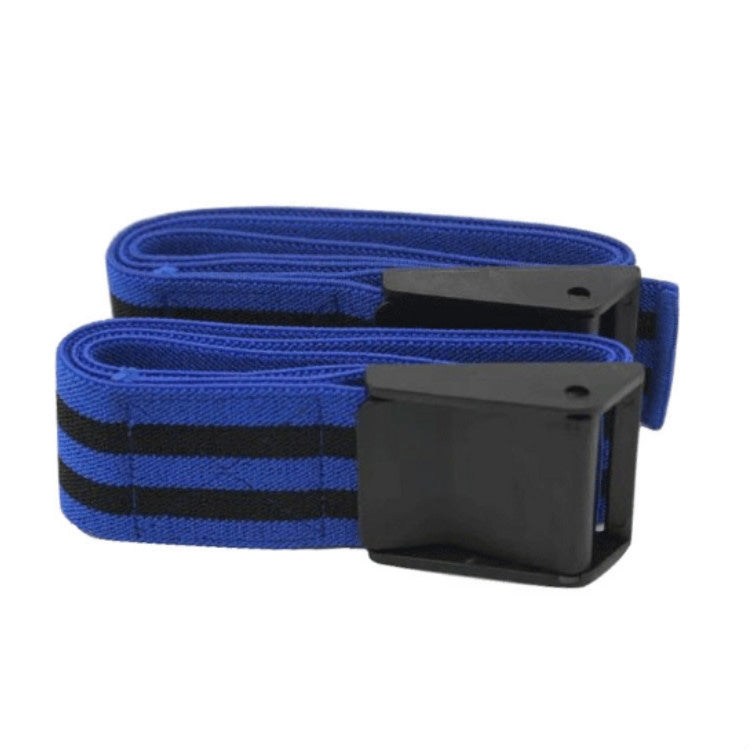 1 Pair Natural Latex Silk Elastic Band Arm Fitness Blood Flow Restriction Training Band, Size: 60 x 5cm, 1 Pair Training Band (Blue), 1 Pair Training Band (Red)