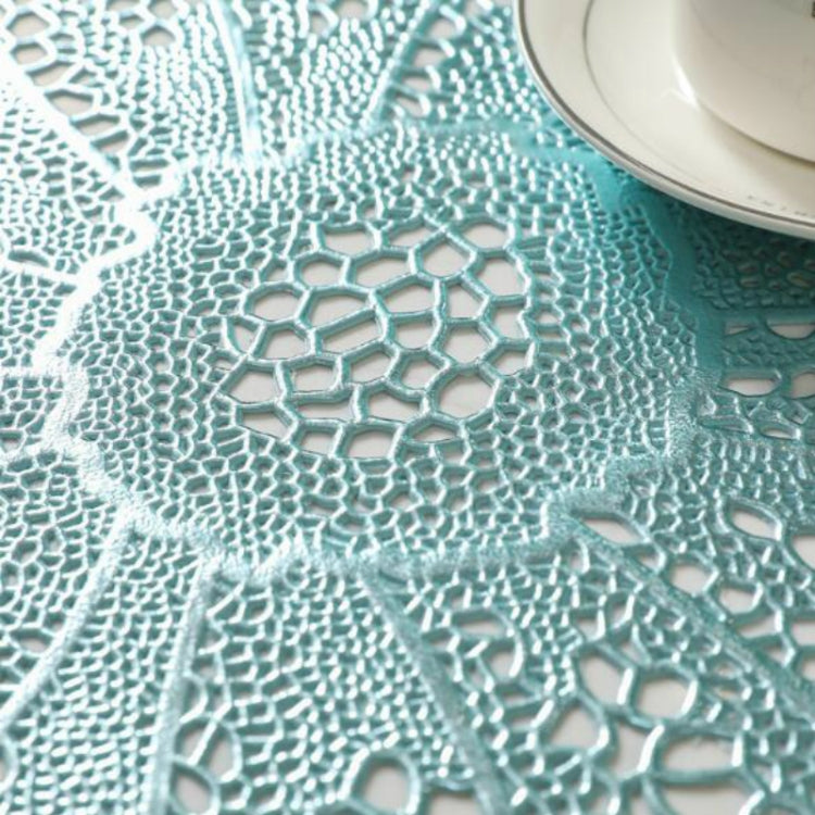 Sunflower Shape Household Fashion PVC Dining Table Placemat Europe Style Kitchen Tools Tableware Pad Coaster Coffee Tea Place Mat