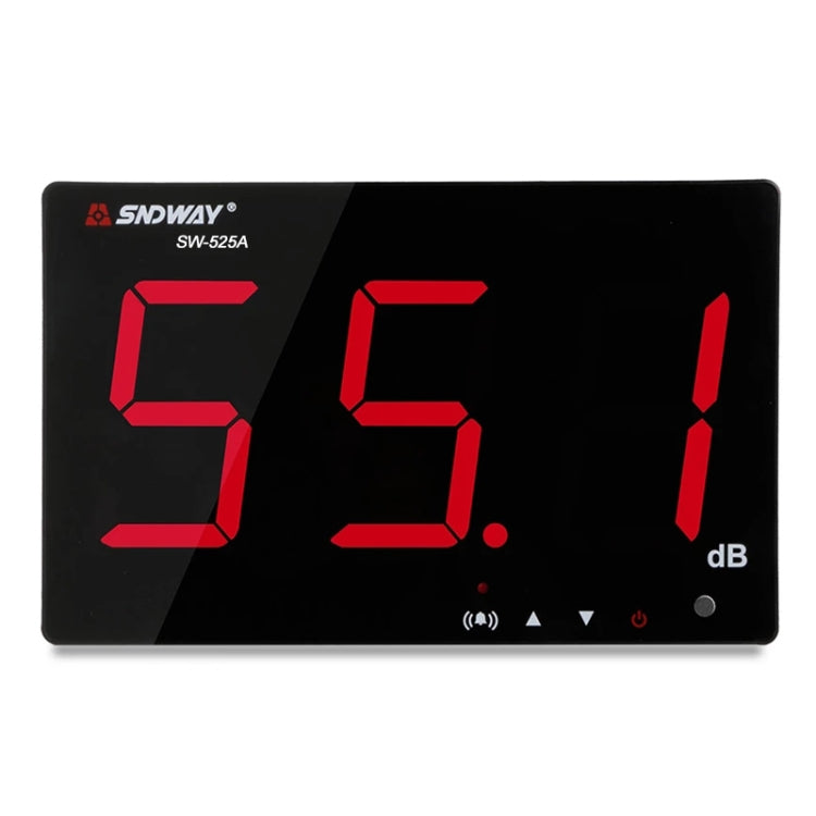 SNDWAY Wall-mounted 30~130dB Large Screen Digital Display Noise Decibel Monitoring Testers, SW525B with Storage + USB, SW526A 18 inch Display, SW525G with Storage + USB Green