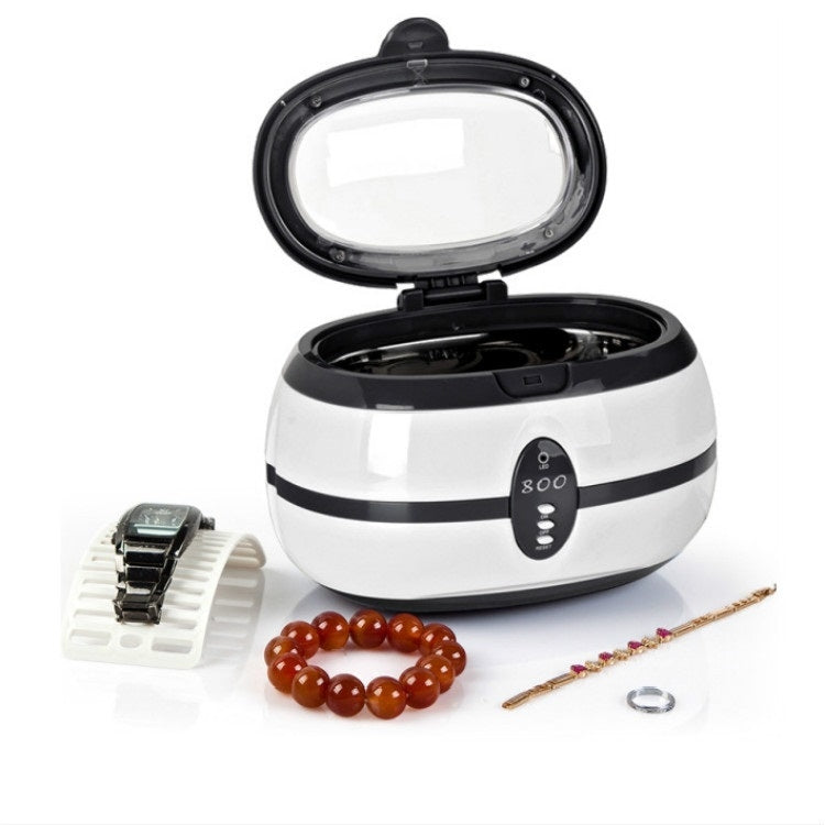 VGT-800 600ml Low Noise Vacuum Cleaner Ultrasonic Cleaner with SUS304 Tank for Home Jewelry Eyeglass Watch, UK Plug, EU Plug, US Plug