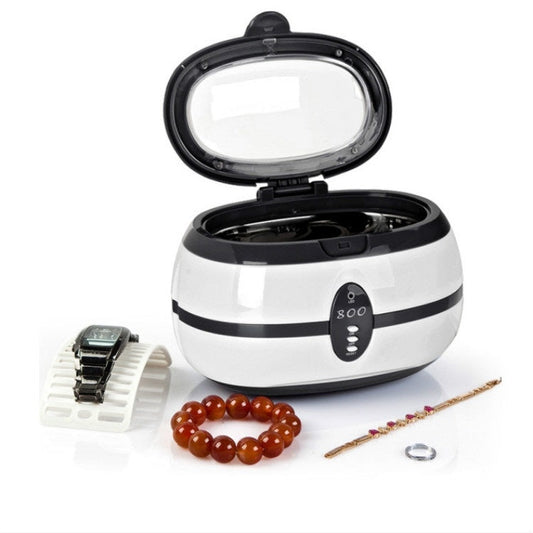 VGT-800 600ml Low Noise Vacuum Cleaner Ultrasonic Cleaner with SUS304 Tank for Home Jewelry Eyeglass Watch, UK Plug, EU Plug, US Plug