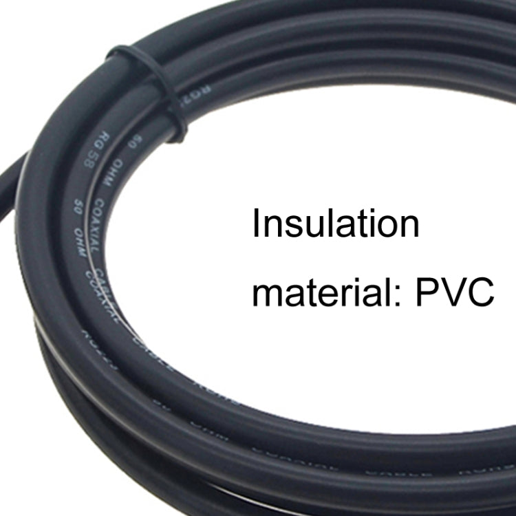 SMA Female To SMA Female RG58 Coaxial Adapter Cable, Cable Length:0.5m