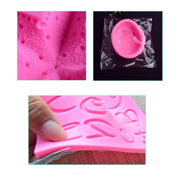 2 PCS Food Love Lock Key Fondant Silicone Mold DIY Baking Cake Decoration Tool, Food Love Lock Key Shape