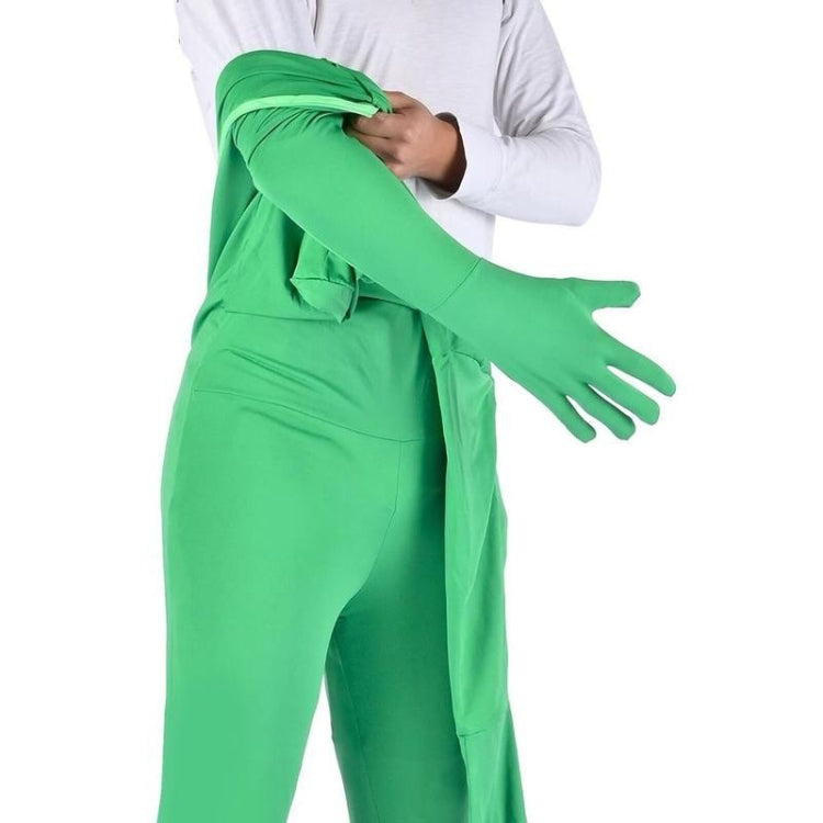 Photo Stretchy Body Green Screen Suit Video Chroma Key Tight Suit, Size: 180cm(Green Split)