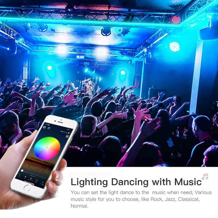 Bluetooth Suit Smart Music Sound Control Light Strip Waterproof 5050 RGB Colorful Atmosphere LED Light Strip With 24-Keys Remote Control, 5M 150 LEDs, 5M 300 LEDs, 10M 300 LEDs, 10M 600 LEDs, 15M 450 LEDs, 20M 360 LEDs
