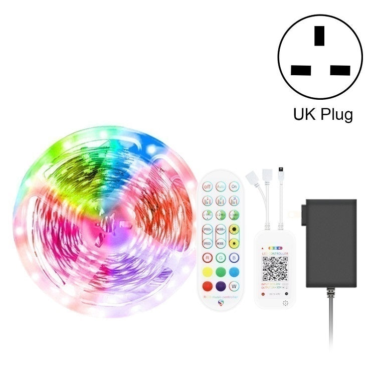 Bluetooth Suit Smart Music Sound Control Light Strip Waterproof 5050 RGB Colorful Atmosphere LED Light Strip With 24-Keys Remote Control, 5M 150 LEDs, 5M 300 LEDs, 10M 300 LEDs, 10M 600 LEDs, 15M 450 LEDs, 20M 360 LEDs