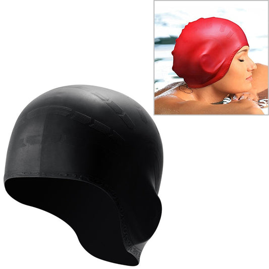 Silicone Ear Protection Waterproof Swimming Cap for Adults with Long Hair, Long Hair Swimming Cap(Black), Long Hair Swimming Cap(Blue), Long Hair Swimming Cap(Pink), Long Hair Swimming Cap(Silver), Long Hair Swimming Cap(Yellow)