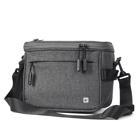 Rhinowalk Bicycle Front Handle Bag Camera Bag Waterproof 7.5 inch Large Touch Screen Navigation Mobile Phone Bag Bicycle Bag, Dark Gray, Carbon Fiber Black Green, Matt Full Black, Matt Black Green