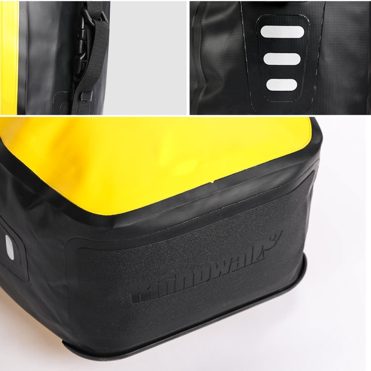 Rhinowalk Bicycle Fully Waterproof Shelf Backpack Medium and Long-distance Cycling Equipment Bag(Black)
