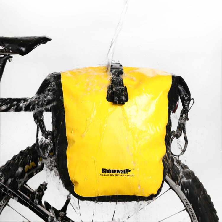 Rhinowalk Bicycle Fully Waterproof Shelf Backpack Medium and Long-distance Cycling Equipment Bag(Black)