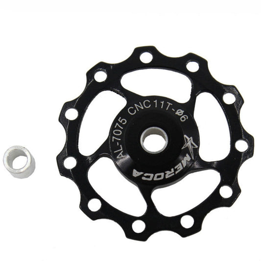 MEROCA Metal Bearings Mountain Bike Road Bike Rear Derailleur Guide Wheel 11T/13T Guide Wheel, 11T Black, 11T Red, 13T Red, 11T Blue, 13T Blue, 11T Purple, 13T Purple, 11T Silver, 13T Silver, 11T Electroplating Colorful, 13T Electroplating Colorful