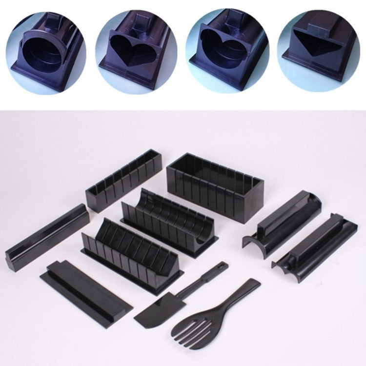 10 PCS/Set DIY Sushi Seaweed Rice Ball Making Mold, 10 PCS/Set