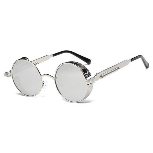Metal Round Frame Steampunk Retro Sunglasses for Men Women, 10, 11, 12, 13, 14, 2, 3, 4, 5, 6, 7, 9