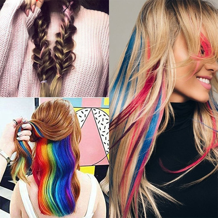 10 PCS Chemical Fiber Wig One-Step Gradient Color Single Card Wig, Stretched Length:24inches(21#)