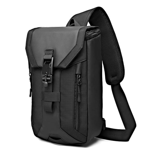Ozuko 9334 Men Outdoor Multifunctional Waterproof Messenger Bag with External USB Charging Port, Black, Dark Gray, Orange, Royal Blue, Sky Blue